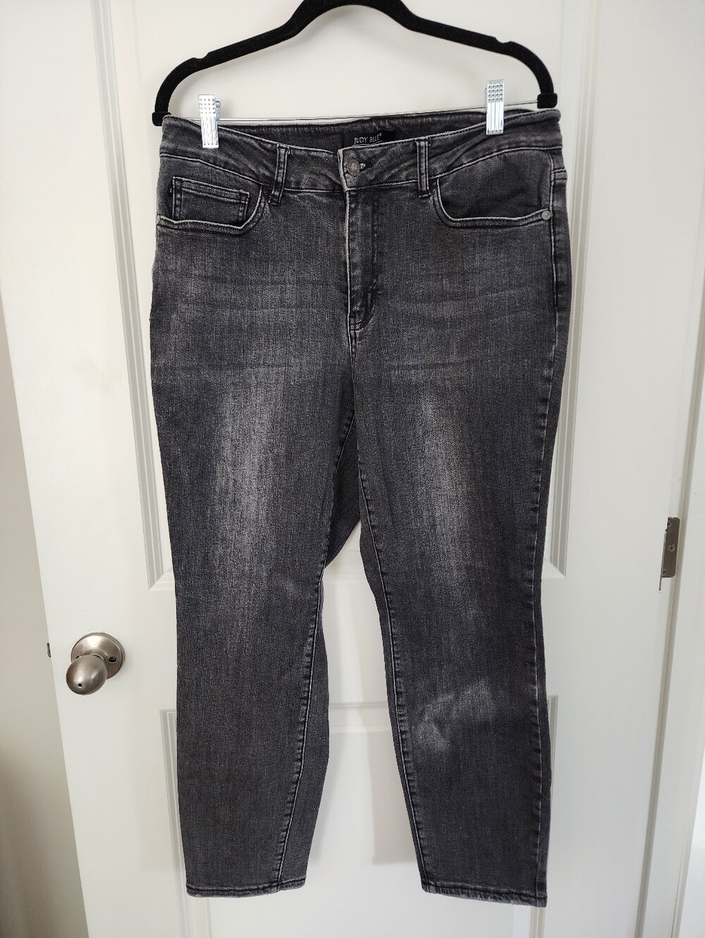 Women's Washed Black Boyfriend Jeans By Judy Blue Size 16w.